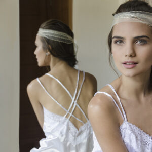 Camisa de dormir blanca novia
